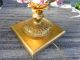 Antique Vtg Italian Capodiminte Rose Table Lamp Gilt Hollywood Regency Lamps photo 7