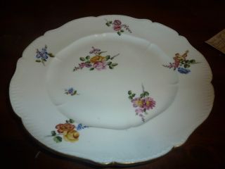 Antique Sevres Soft Paste Hp Floral Plate - 18th Century - 10 