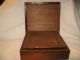 Antique Wood Lap Desk Box Ink Well Bottle Correspondence Letter Document Boxes photo 10