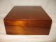 Antique Wood Lap Desk Box Ink Well Bottle Correspondence Letter Document Boxes photo 4