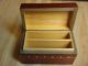 Vintage Steinbach Hand Carved Hinged Double Deck Playing Card Wooden Box Boxes photo 1