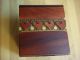 Vintage Steinbach Hand Carved Hinged Double Deck Playing Card Wooden Box Boxes photo 5