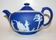 Early 5 - Piece Wedgwood Jasperware Porcelain Creamer Sugar Teapot Tea Set Teapots & Tea Sets photo 9