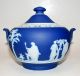Early 5 - Piece Wedgwood Jasperware Porcelain Creamer Sugar Teapot Tea Set Teapots & Tea Sets photo 4