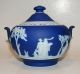Early 5 - Piece Wedgwood Jasperware Porcelain Creamer Sugar Teapot Tea Set Teapots & Tea Sets photo 5