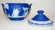 Early 5 - Piece Wedgwood Jasperware Porcelain Creamer Sugar Teapot Tea Set Teapots & Tea Sets photo 7