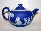 Early 5 - Piece Wedgwood Jasperware Porcelain Creamer Sugar Teapot Tea Set Teapots & Tea Sets photo 8