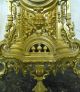 Magnificent 3 Pc Bronze/brass Baroque French Mantle Clock & Candelabras Clocks photo 6