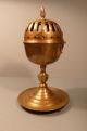 18th C Spanish Brass Pastille Burner Metalware photo 3