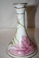 Givenchy Rose From Franklin Mint Fine Porcelain Pair Of Candle Holders Vases photo 1