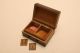 Colectable Vintage Inlaid Wood Box For Postage Stamps Boxes photo 2
