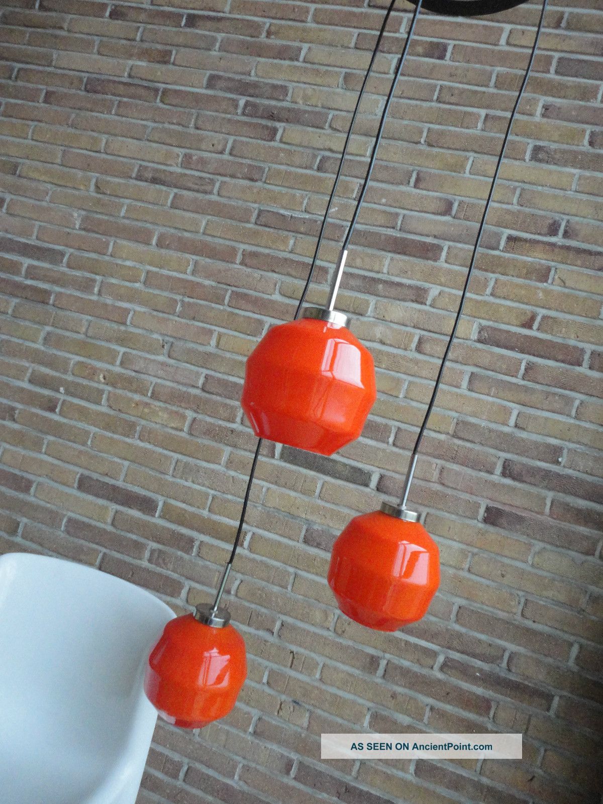60’s/70’s Midcentury Danish Lamp From Holmegaard,  Guzzini Stilnovo Panton Era Mid-Century Modernism photo