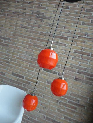 60’s/70’s Midcentury Danish Lamp From Holmegaard,  Guzzini Stilnovo Panton Era photo