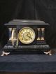 1890’s Ingraham Black Mantel Clock,  Cathedral Chime - Great Working Condition Clocks photo 1