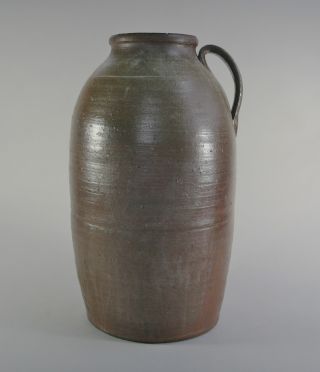 Middle Tennessee Pottery Storage Jar With Handle 19th Century photo