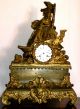 Antique 19th Century Heavy French Bronze Mantel Clock By C.  Detouche St.  Martin Clocks photo 2
