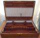 Vintage Oak Chest Flatware Chest,  Lock And Vintage Key, Boxes photo 2