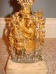 Victorian Antique Candelabra With Mother & Daughter Very Rare L@@k Metalware photo 2