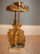 Victorian Antique Candelabra With Mother & Daughter Very Rare L@@k Metalware photo 4