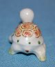 Vintge Porcelain Ceramic Pottery Adorable Tiny Turtle Tortoise Figurine Figurines photo 9
