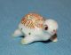 Vintge Porcelain Ceramic Pottery Adorable Tiny Turtle Tortoise Figurine Figurines photo 1