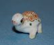 Vintge Porcelain Ceramic Pottery Adorable Tiny Turtle Tortoise Figurine Figurines photo 3