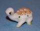 Vintge Porcelain Ceramic Pottery Adorable Tiny Turtle Tortoise Figurine Figurines photo 4