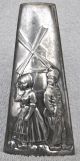 2 Wmf Matching Vases Dutch Scene Fishing Boats Windmill Fully Marked Metalware photo 1