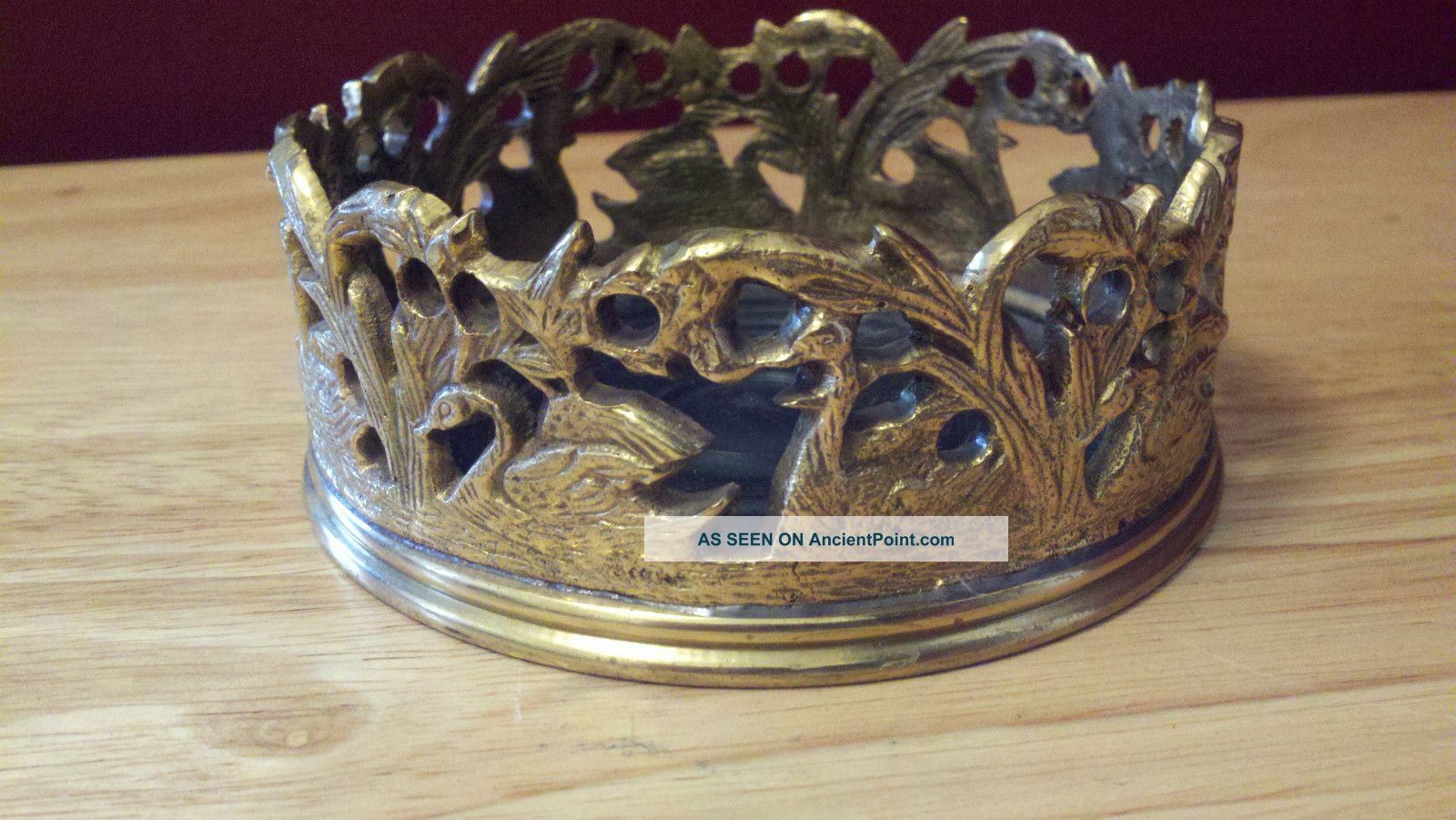 Brass Wine Bottle Coaster Metalware photo