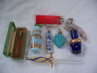 Antique Free Blown Antique Germany Perfume Bottle_figural Sword,  Saber,  Dagger + photo