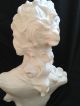Classical Style Parian Curly - Hair Female Bust Statue Figurine Figurines photo 4