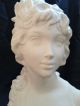Classical Style Parian Curly - Hair Female Bust Statue Figurine Figurines photo 5