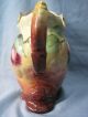 Vintage German Or French Handpainted Cider Pitcher 9 Inches Pitchers photo 4