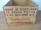 Dewars White Label Scotch Whiskey Vintage Wood Crate Mancave Bar Decor Milwaukee Boxes photo 3