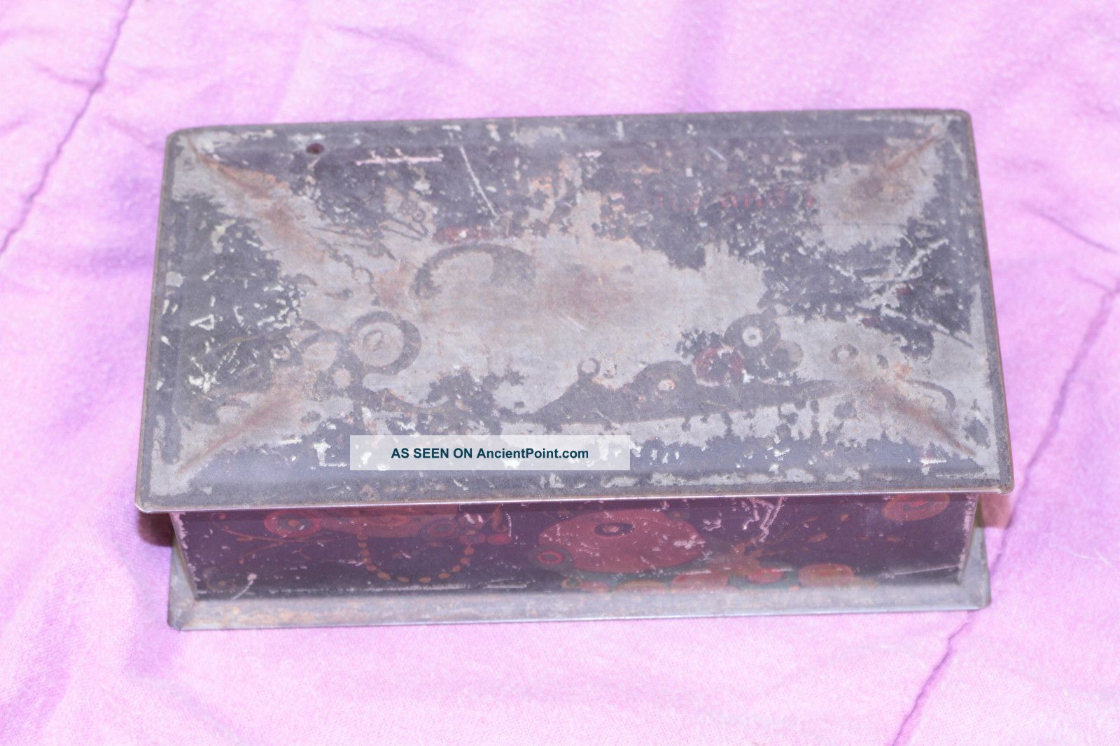Old Tin Metal Box Metalware photo