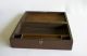 Antique Wooden Lap Desk With Inlaid Keyhole And Key - Early 1900s Or Late 1800s Boxes photo 3