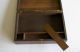Antique Wooden Lap Desk With Inlaid Keyhole And Key - Early 1900s Or Late 1800s Boxes photo 5