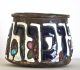 Rare Early Antique Judaica Brass And Enamel Vessel/charity Bowl,  Russian Other photo 1