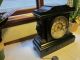 Antique Ansonia Clock 1880 ' S Cast Iron Mantle Clock/ 2 Keys And Pendulum Clocks photo 2
