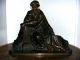 Stunning Large Antique 19th Century Bronze Sculpture Statue - Moses - Prophet? Metalware photo 1