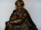 Stunning Large Antique 19th Century Bronze Sculpture Statue - Moses - Prophet? Metalware photo 2