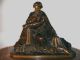 Stunning Large Antique 19th Century Bronze Sculpture Statue - Moses - Prophet? Metalware photo 5
