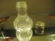Vintage Cut Glass Shaker,  Circa 1900,  Metal Top Bottles photo 1