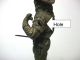 Antique Bronzed Musketeer With Sword Pedestal Base Metalware photo 6