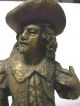 Antique Bronzed Musketeer With Sword Pedestal Base Metalware photo 8