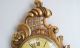 Big Decorative Antique Gilt Handcrafted Wood Cartel Wall Clock Louis Xvi Clocks photo 3