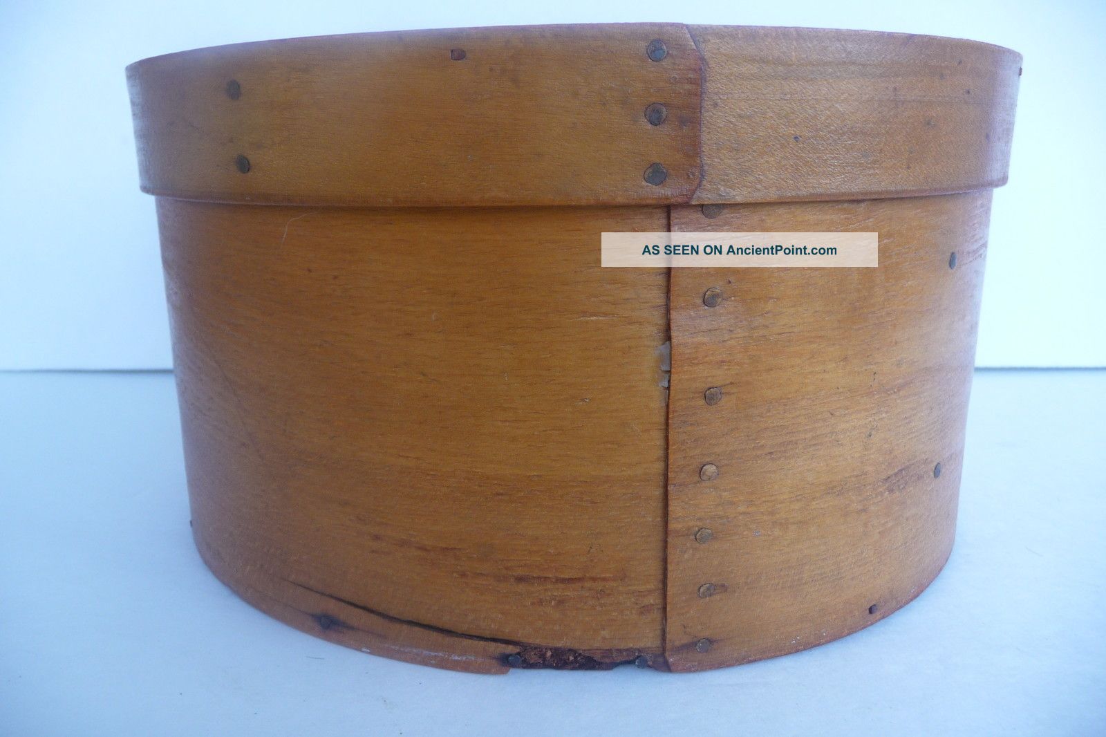 Antique 19thc Thos.  Annett L.  Jaffrey N.  H.  New England Wooden Pantry Box Boxes photo