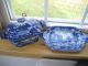 Rare Clews Blue Historical Staffordshire Tureen And Under Plate Tureens photo 1
