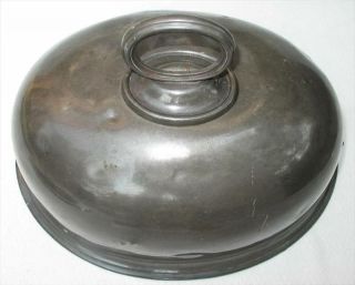 Large Pewter Meat Dome Cover.  James Dixon & Sons Sheffield,  England C1890 photo