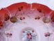 Antique Handpainted Victorian Brides Basket Bowl Bowls photo 3